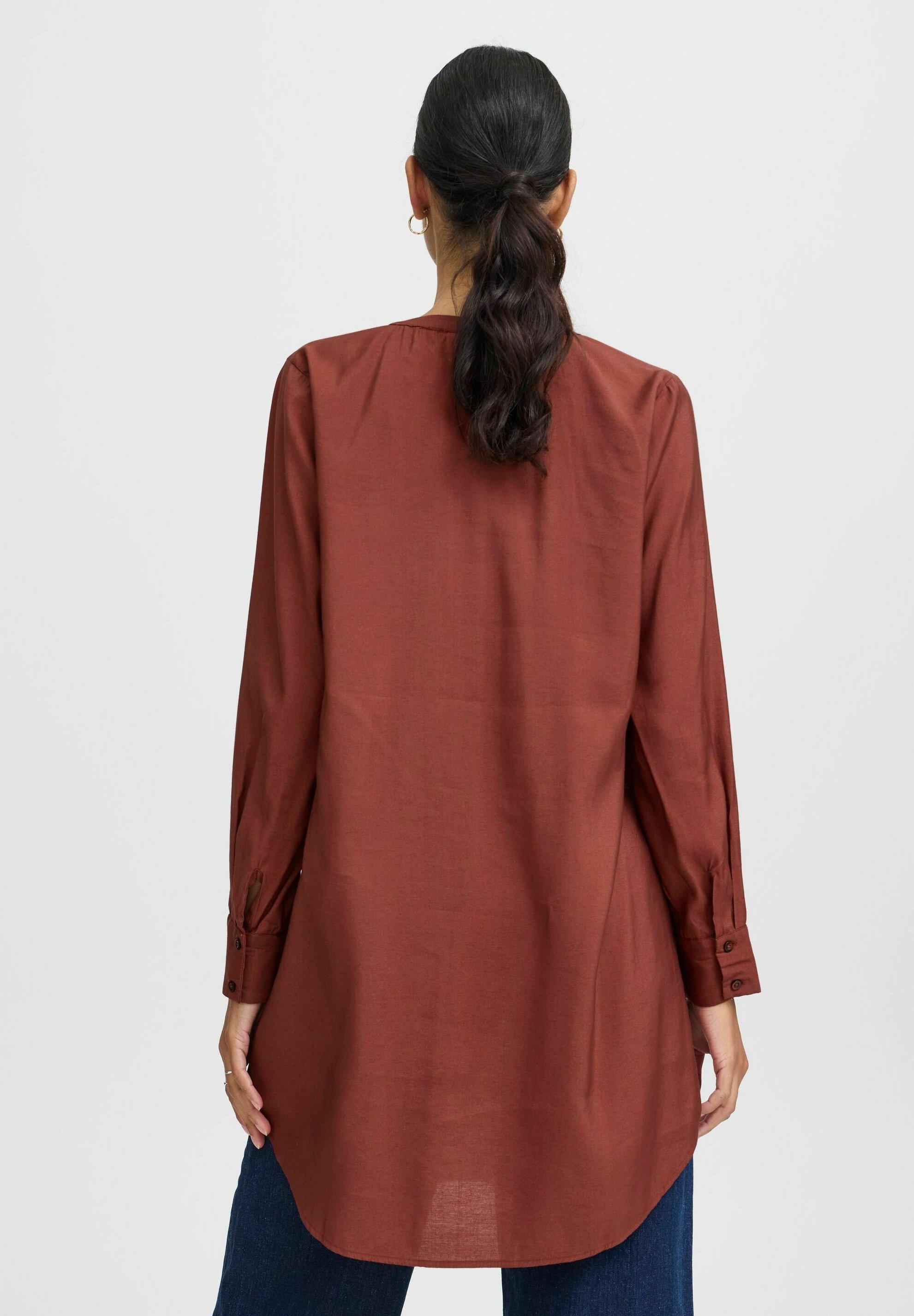 売れ筋商品|||ビーヤング シャツ レディース トップス BYHILLA TUNIC - Tunic - hot chocolate b.young BYHILLA TUNIC - Tunika - hot chocolate/hnědá