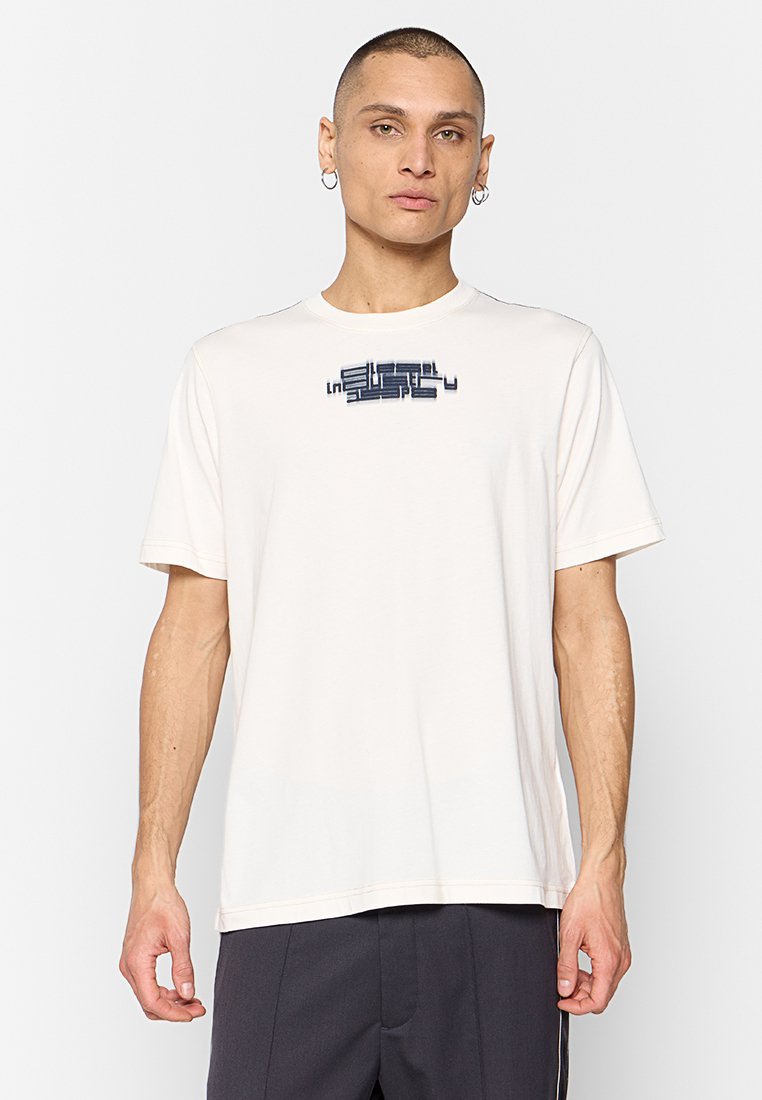 Diesel T-shirt print crème