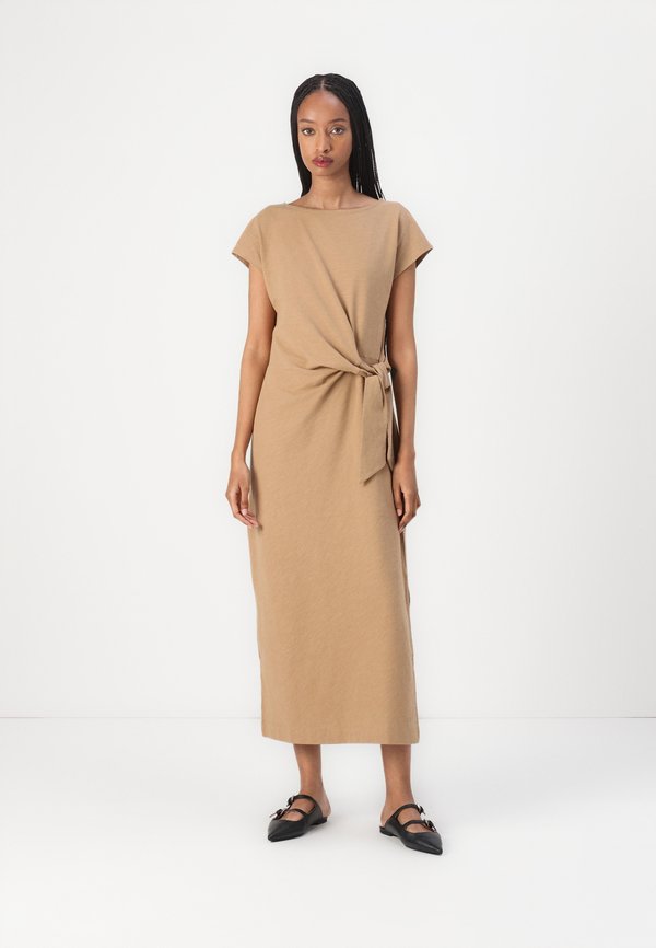 KNOT BOAT MIDI DRESS - Jersey dress - safari canvas