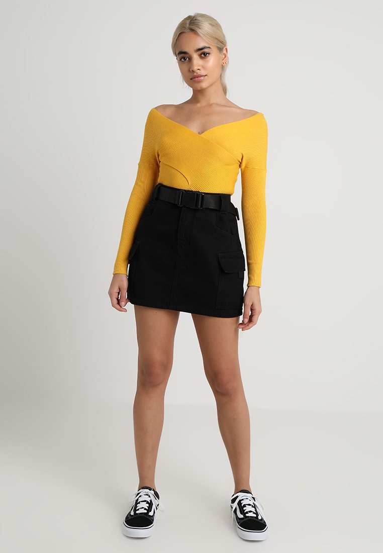 topshop clip belt skirt