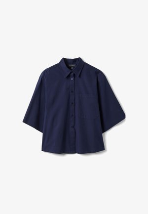 PIOMBO, Button-down blouse - navy blue