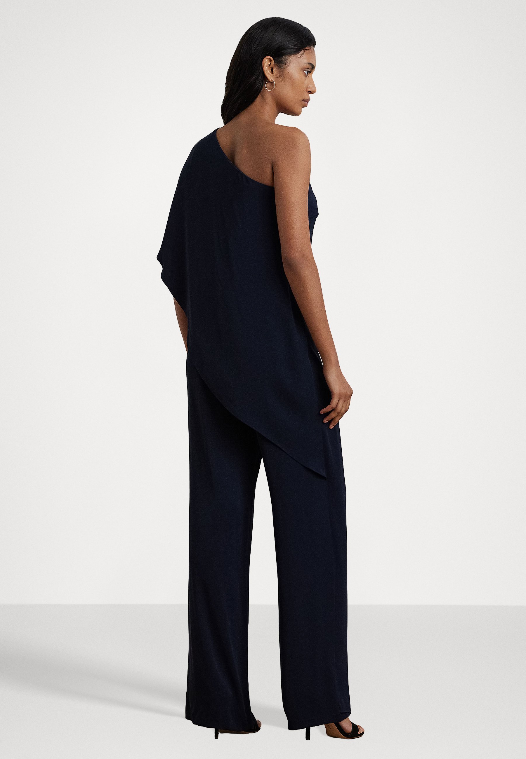 Lauren Ralph Lauren CAPE GEORGETTE ONE SHOULDER JUMPSUIT