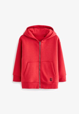 Sweater met rits - red