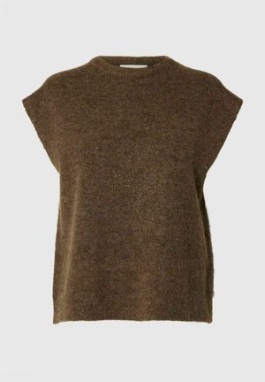 Selected, SLWLULU SL KNIT VEST NOOS - T-shirts basic - dachshund