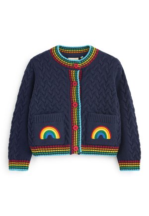 LITTLE BIRD BY JOOLS OLIVER NAVY BLUE CABLE CARDIGAN - Kardiganas - blue