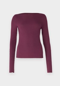 SLASH TEE - Tops ar garām piedurknēm - grape wine