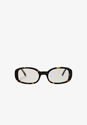 Massimo Dutti, OVAL TORTOISESHELL-EFFECT SUNGLASSES - Occhiali da sole - dark brown