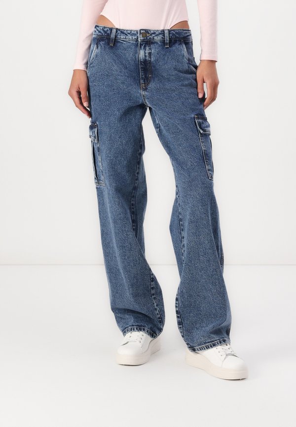 CARGO - Jeans Relaxed Fit - medium wash