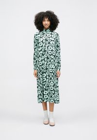 Marimekko CAVEA TUMMA - Džersio suknelė - dark green/turquoise/black