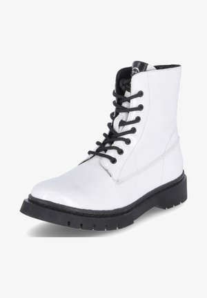 Lace-up ankle boots - weiß