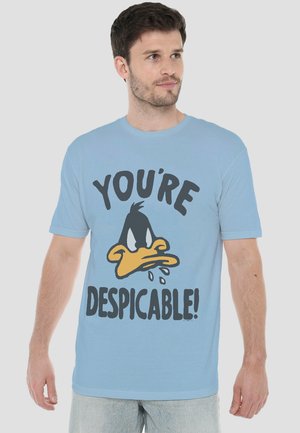 Cotton Soul, LOONEY TUNES THE DAFF PUNK - Print T-shirt - light blue