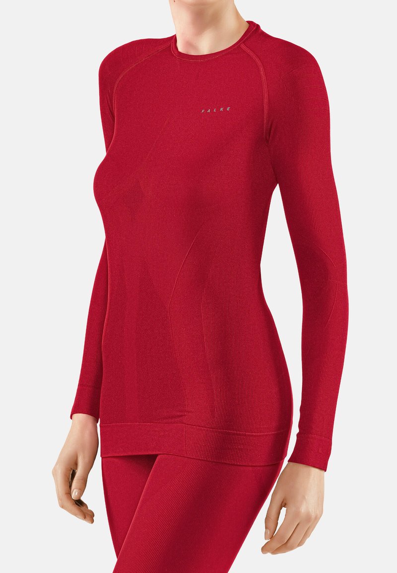 FALKE MAXIMUM WARM ROUND NECK COLD TO VERY COLD TEMPERATURES - Caraco - red