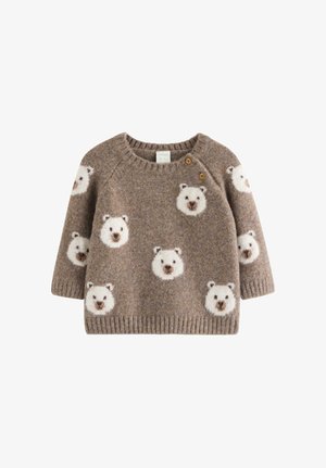 Lindex, UNISEX - Striktrøje - brown melange