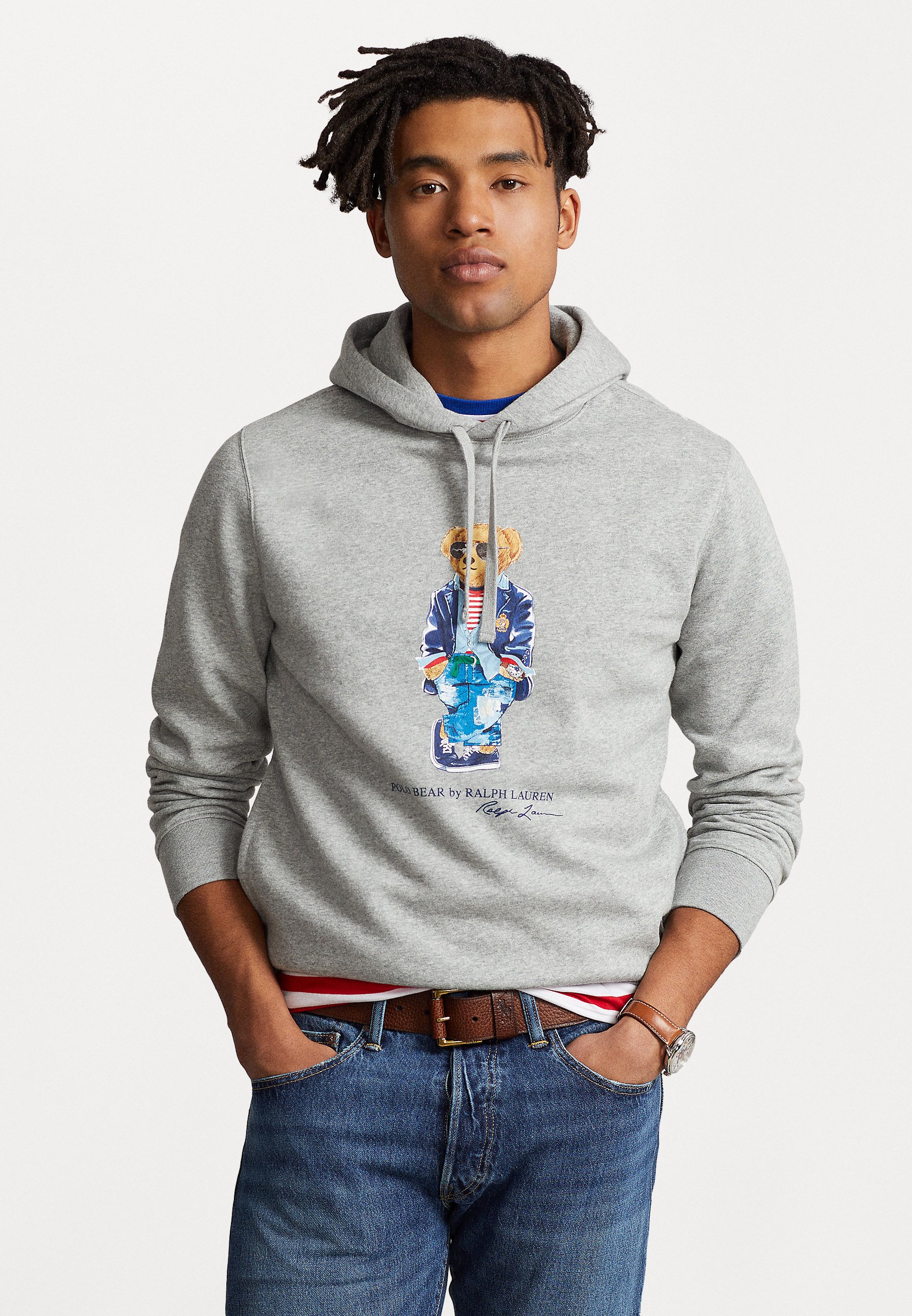 grey polo ralph lauren hoodie