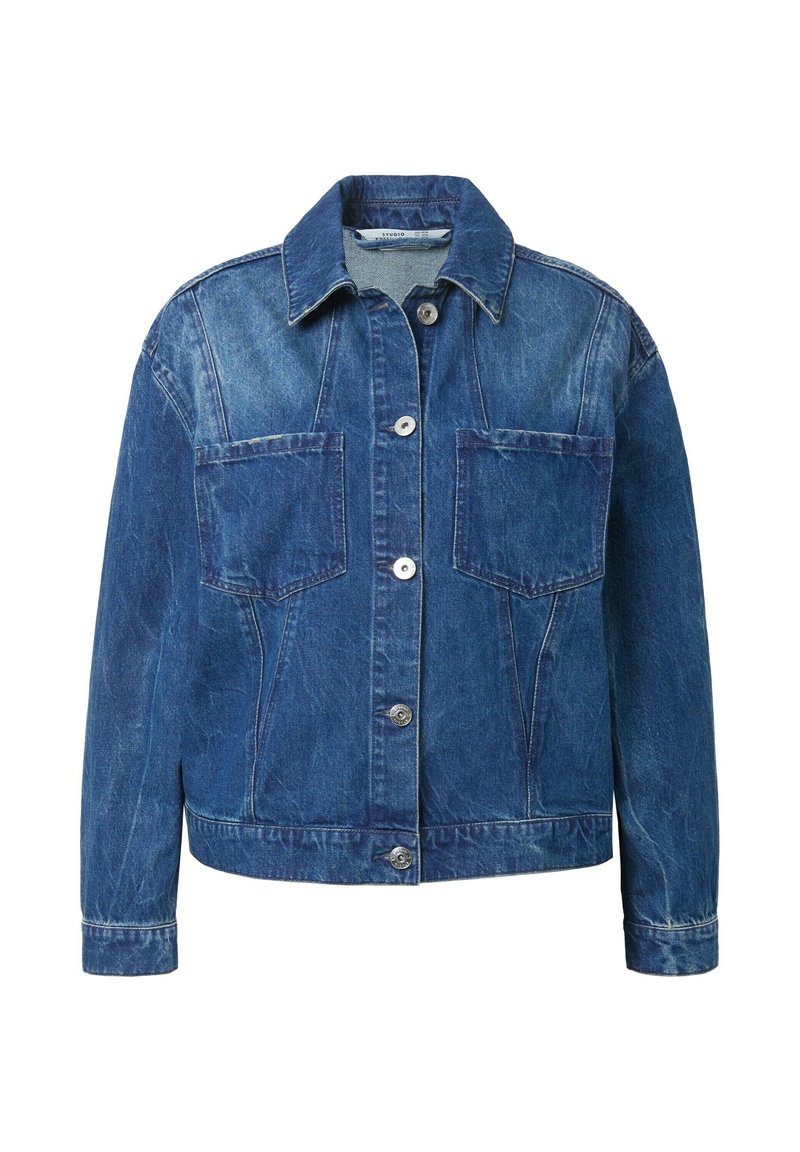 Veste En Jean Femme Vintage Boyfriend - Coupe Sobre Satinée Manches Longues | Style Décontracté Oversize