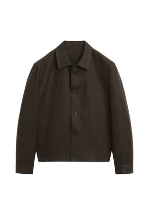 Massimo Dutti, Leichte Jacke - dark brown