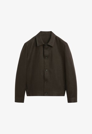 Massimo Dutti, Leichte Jacke - dark brown