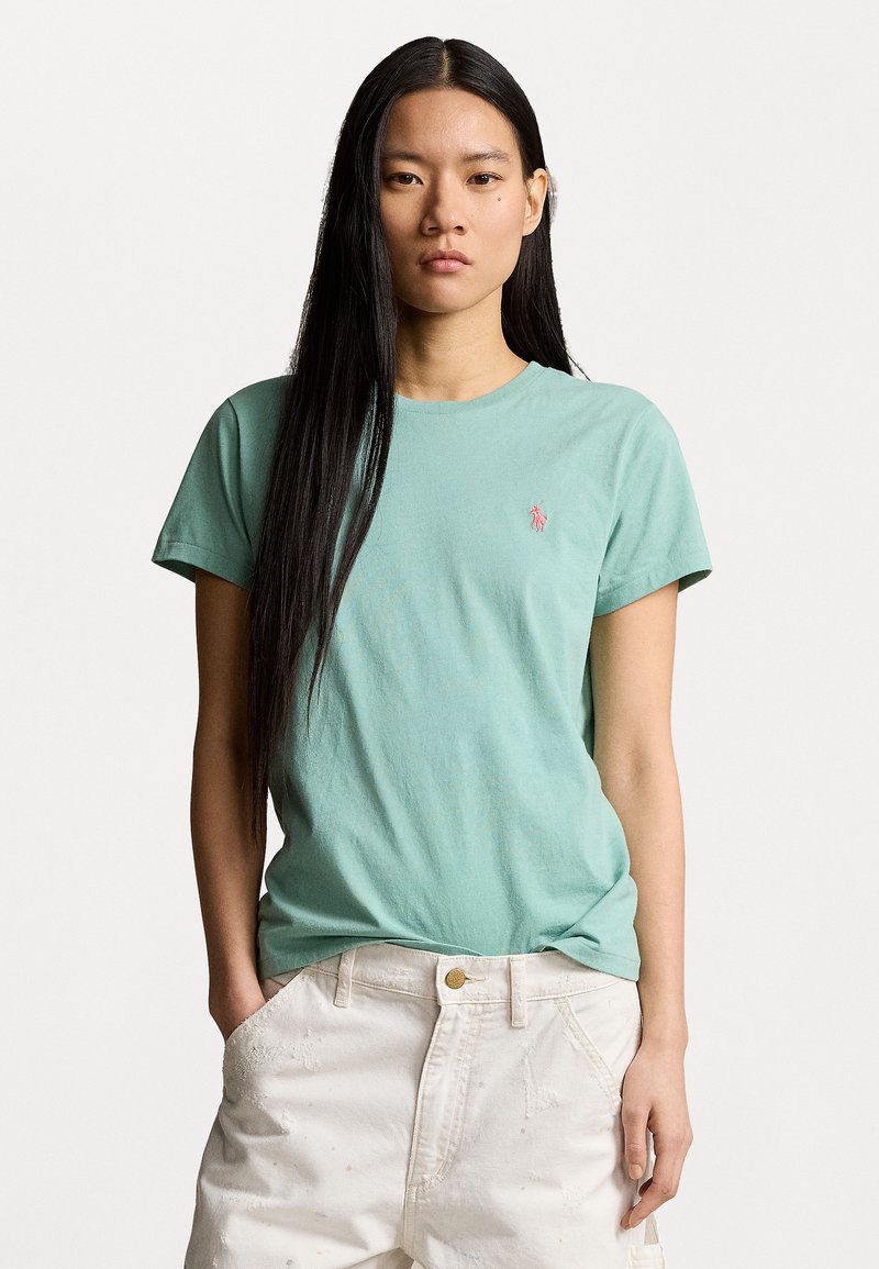 Polo Ralph Lauren - COTTON JERSEY CREWNECK T-SHIRT - Camiseta básica - essex green, Ampliar