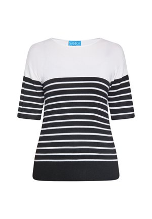 CO-BRANDED WITH SANIKA - T-shirts basic - schwarz weiss