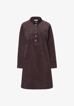 Street One, KNIELANGES KLEID AUS SOFTEM CORD - Robe chemise - ruby vine