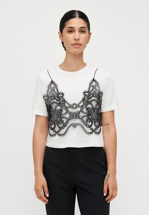 ONLLUANA TEE - T-shirt imprimé - bright white