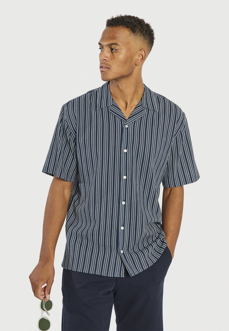 Redefined Rebel HOWIE SHIRT - Ing - navy