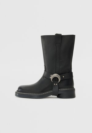 MARINE SERRE SMOOTH MOTO - Stivaletti texani / biker - black