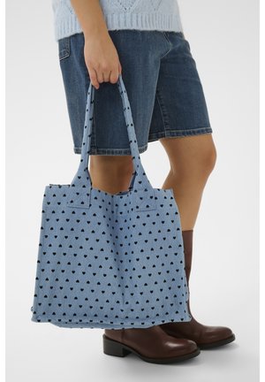 PEGINA - Cabas - black mini reversed hearts