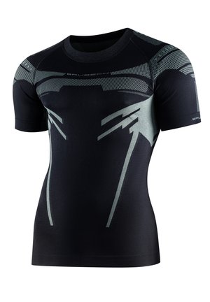 DRY Z KRÓTKIM RĘKAWEM GRAFITOWY - Undershirt - black