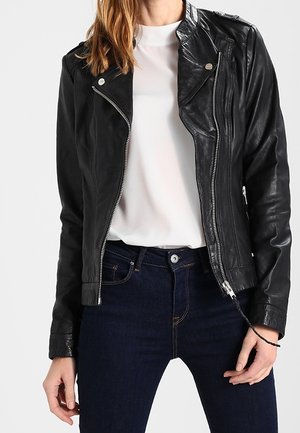 Chaqueta de cuero - black