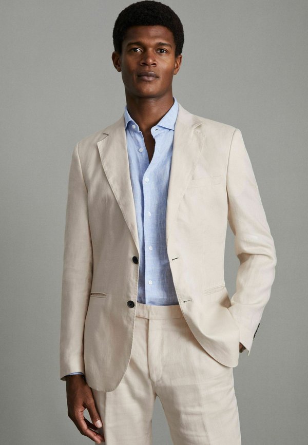 REGULAR FIT - KIN SINGLE BREASTED  - Sakko - stone