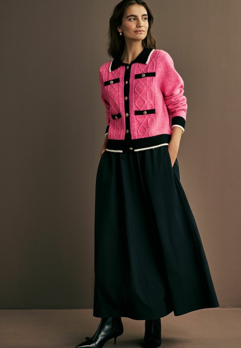 Next SMART CONTRAST TIPPED   REGULAR FIT - Kardigán - pink