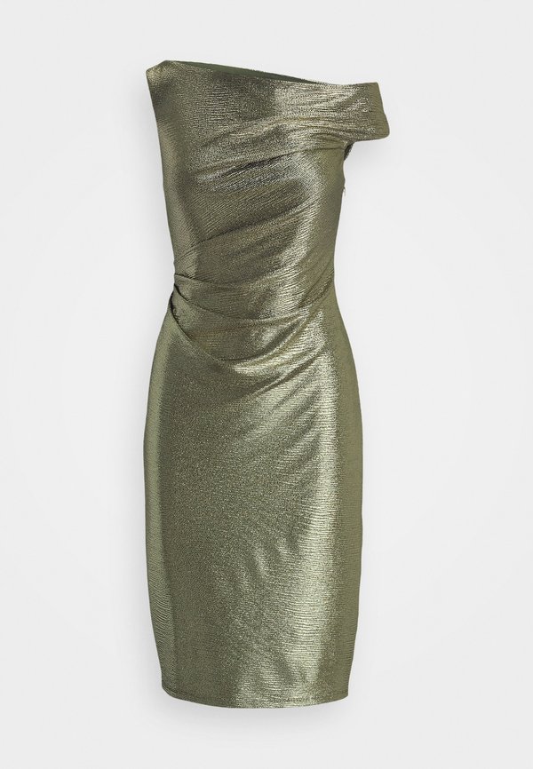 METALLIC ONE SHOULDER COCKTAIL DRESS - Jersey dress4
