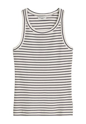 Marc O'Polo DENIM, TOP, SLL, RIB, SLIM FIT, YD STRIPES - Top - offwhite