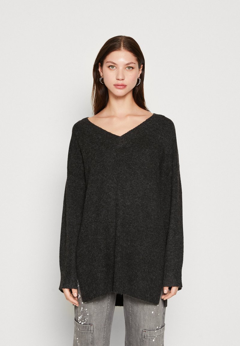 VERO MODA cardigan grijs melange