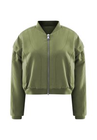 YOKON CROP - Felpa con zip - green