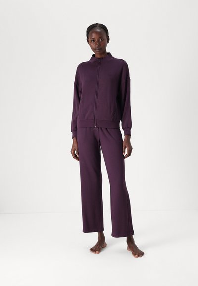 Emporio Armani FULL ZIP SWEATSHIRT - Pižamos viršutinė dalis - mora blackberry