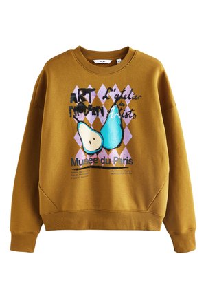 Next RICH FRUIT ART GRAPHIC LONGSLEEVE CREWNECK - Pusa - olive/green