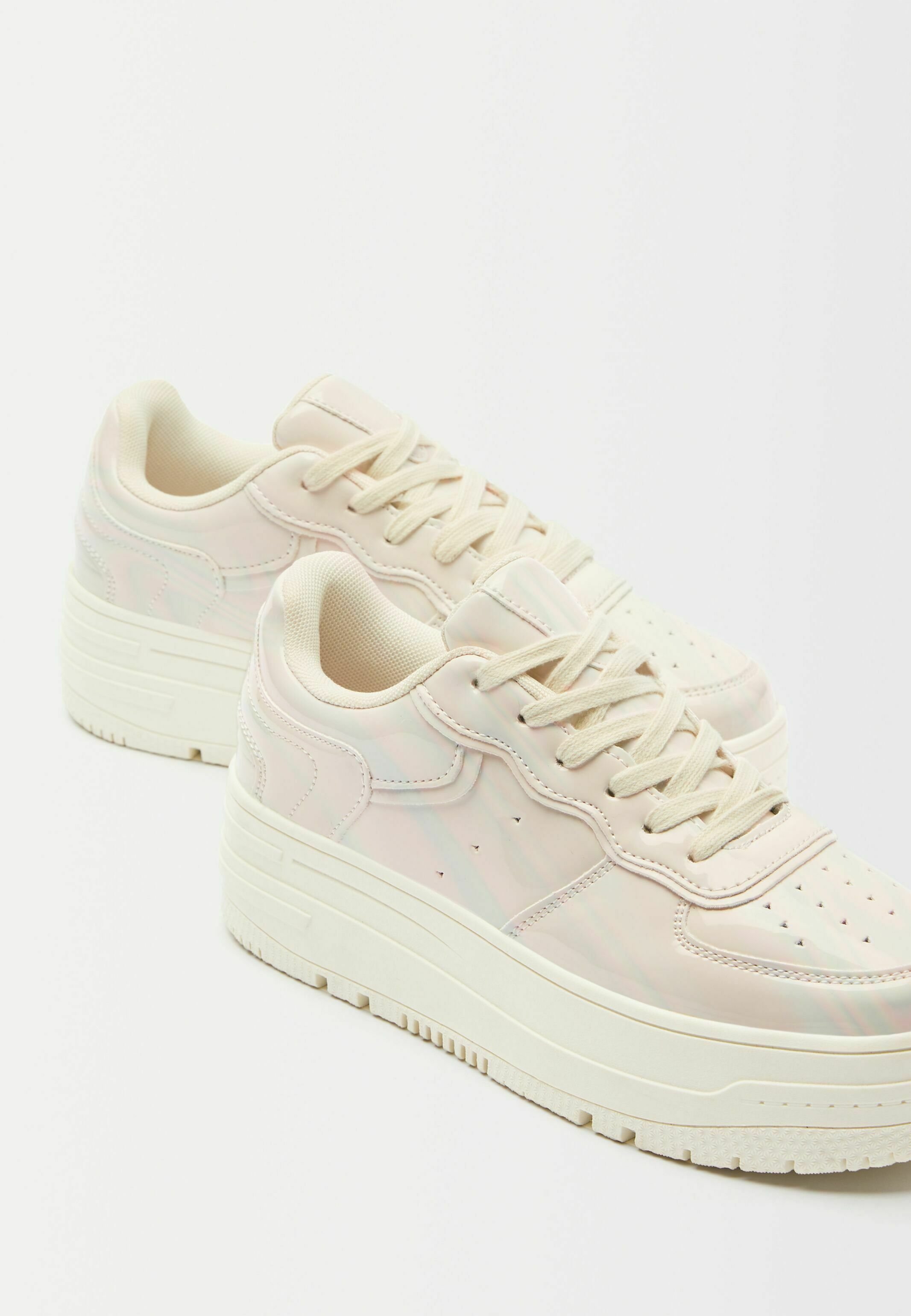 Bershka Baskets basses - nude/beige - ZALANDO.CH