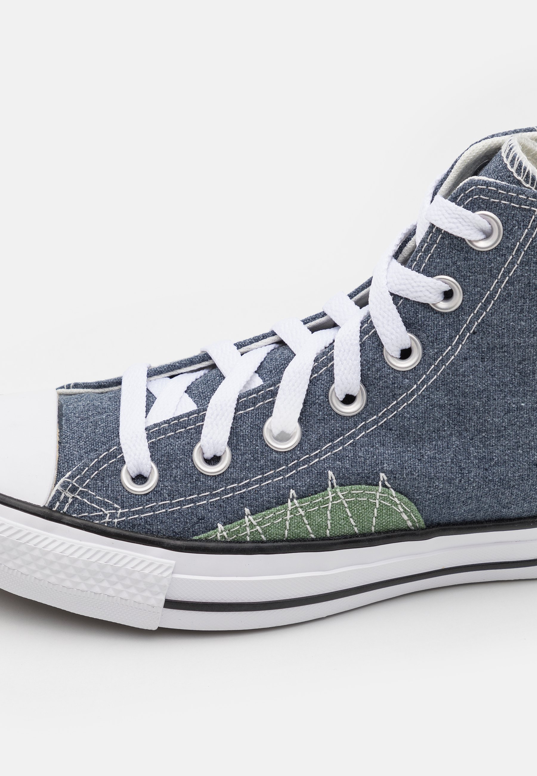 navy high top trainers womens