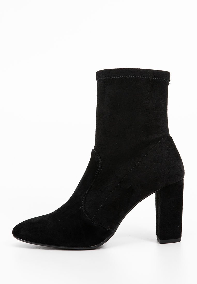 Dune London Enkellaarsjes met hoge hak zwart Dune London Enkellaarsjes met hoge hak zwart