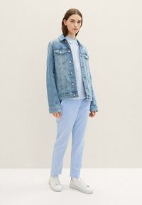 TOM TAILOR Hemdbluse - blue white thin stripe