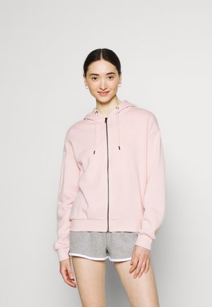 Sweater met rits - pink