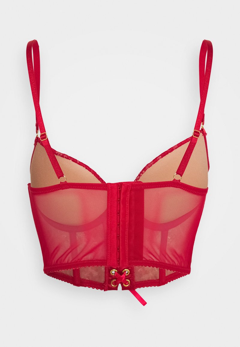 Lascana Temptation Bustierbra Push Up Bh Red Rot Zalando At