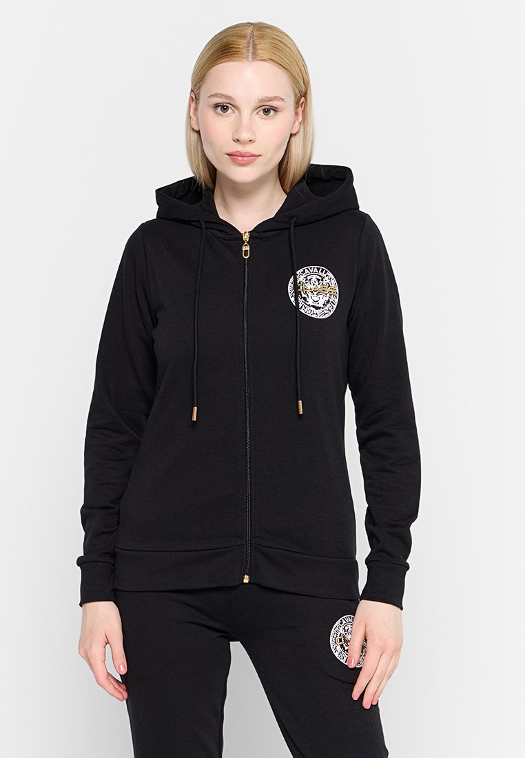 Cavalli Class Sweater met rits zwart