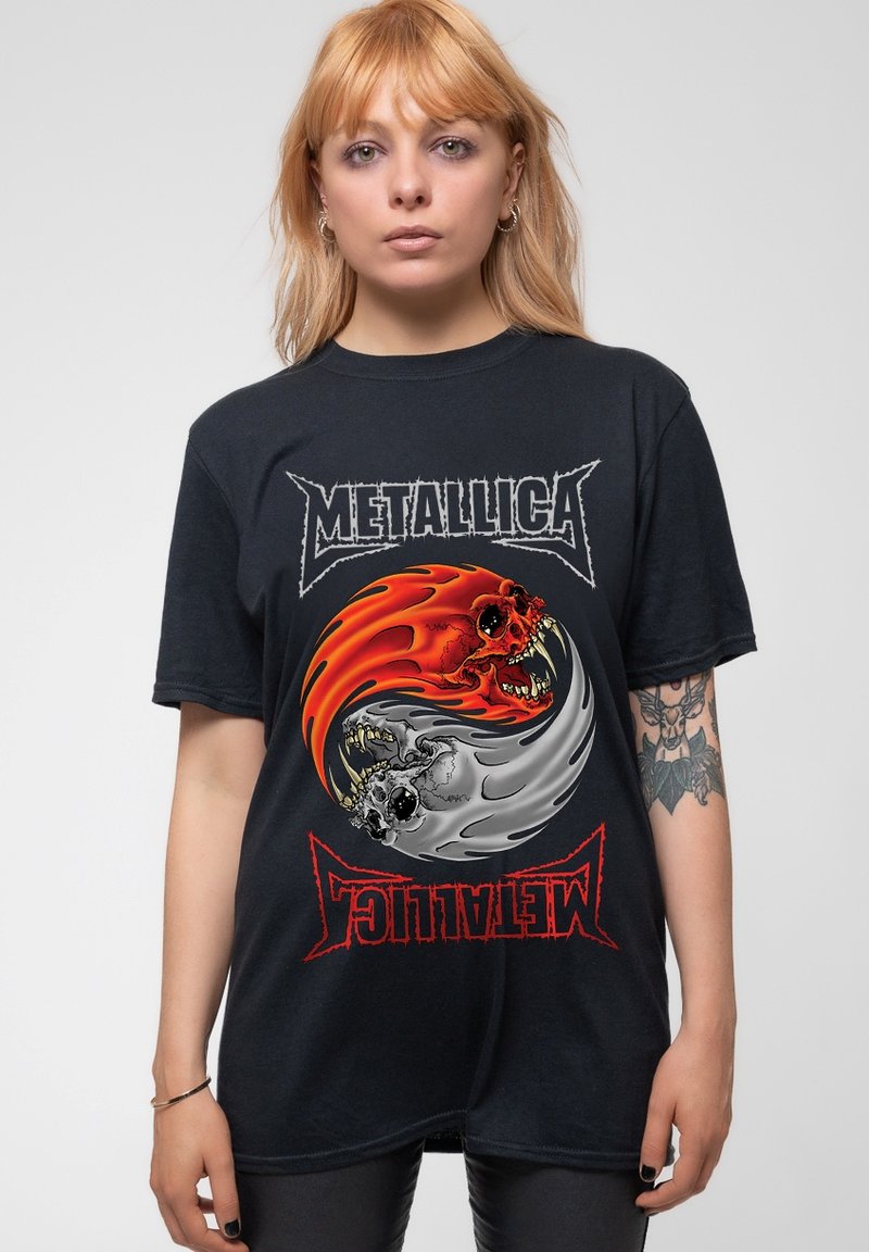 Paradiso Clothing METALLICA YIN YANG UNISEX - Print T-shirt - black