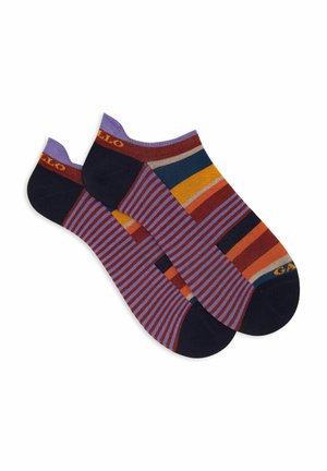 WITH AND WINDSOR STRIPES - Calze - mottled red