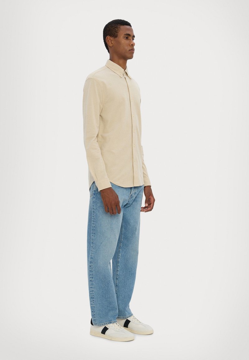 Polo Ralph Lauren KNIT OXFORD SHIRT - Ing - coastal beige