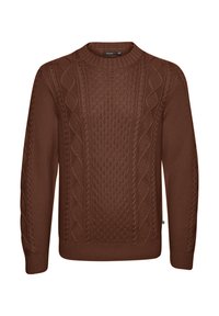 MATRITON CREW NECK CABLE-KNIT PULLOVER - Pulover - cambridge brown