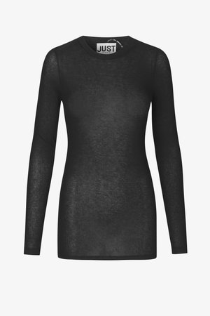 MILLIE O-NECK - Topper langermet - black